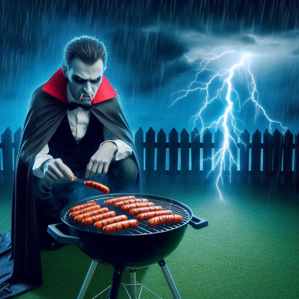 Transylvanian style BBQ,  barbecue bbq night storm wurstel