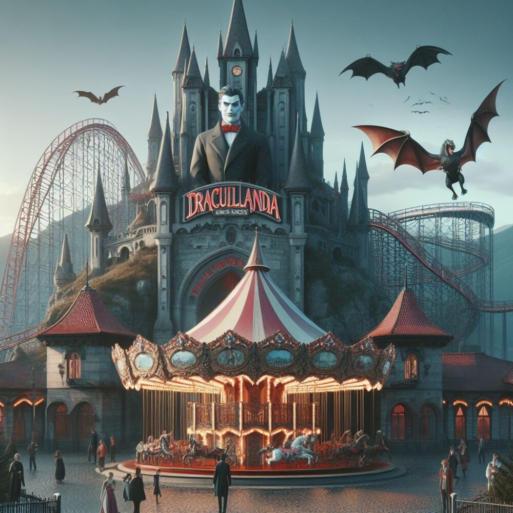 Draculandia,  park roller coaster theme