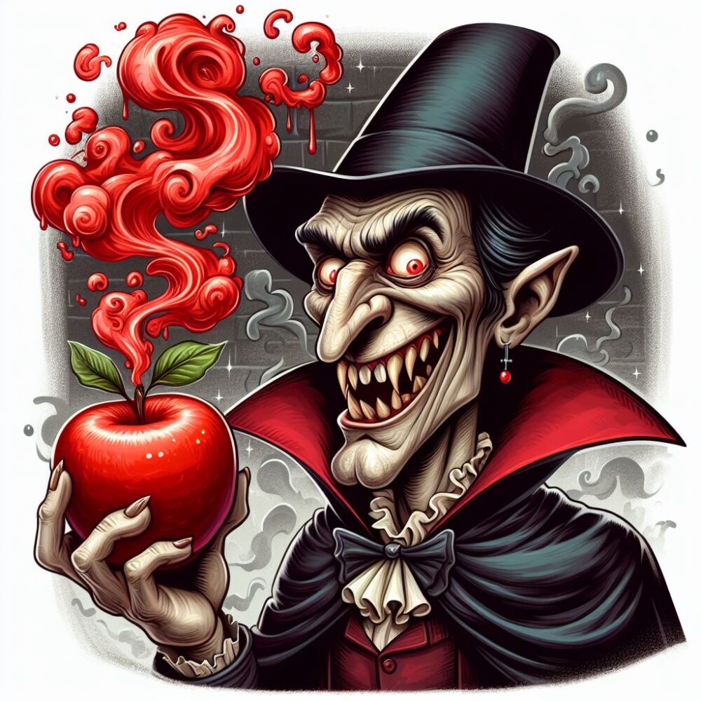 Snow white,  apple poison witch