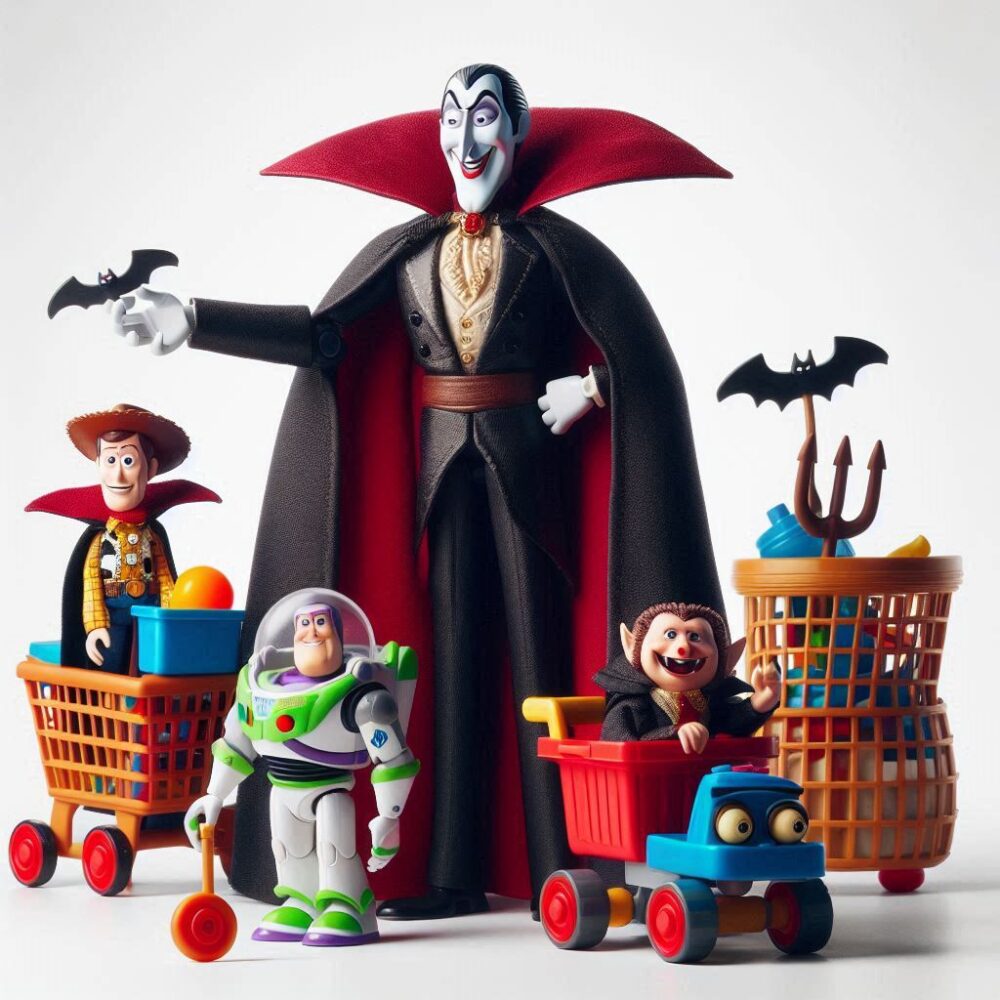 Dracula’s Toy Store Takeover,  buzzlightyear story toy toys toystory woody