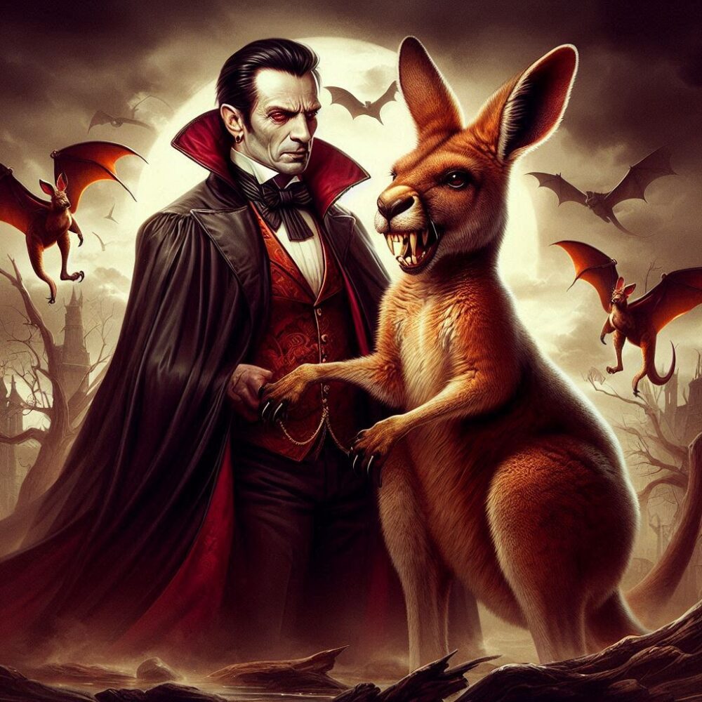 the perfect vampire duo,  ally kangaroo vampire