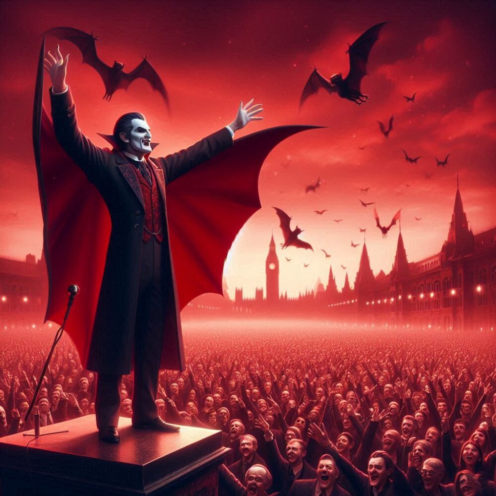 Dracula elected emperor of the world,  blood emperor people sunset