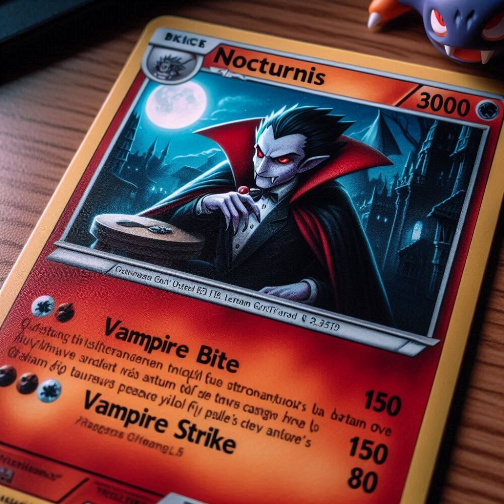 Nocturnis the Vampire Pokémon,  bite card dark pokemon strongest vampire