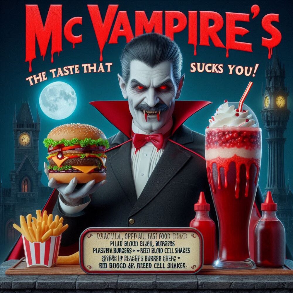 McVampire’s,  fastfood fries hamburger hamburgers milkshake restaurant