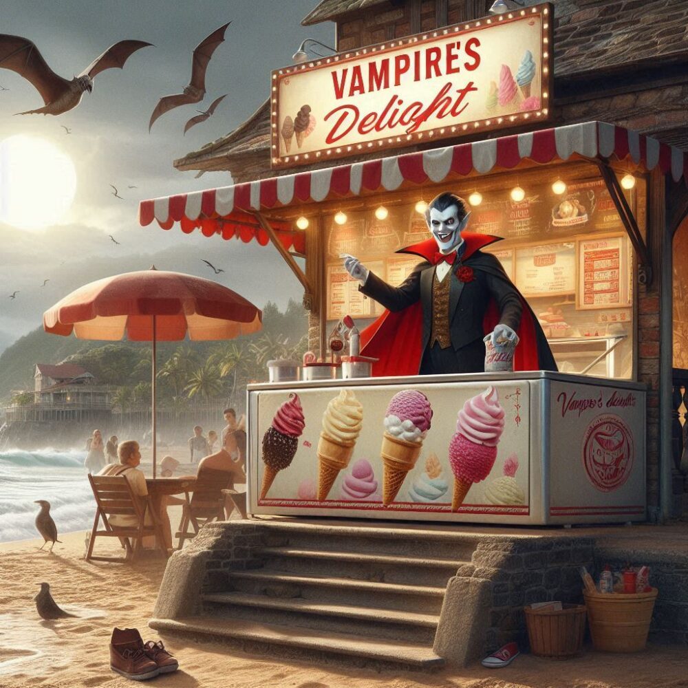 Vampire’s Delight,  beach business cream ice icecream sun