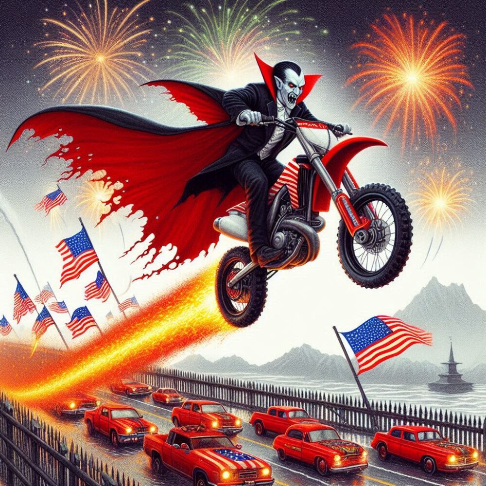 Going to the party,  4th america bike cars day fireworks independence independenceday july motorbike usa