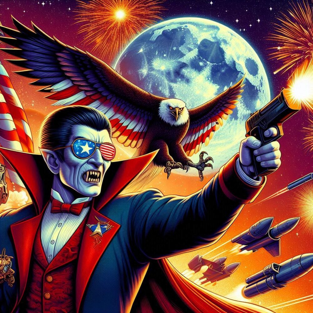 4th July,  4th 4thofjuly america day eagle fireworks freedom guns indipendence july moon usa