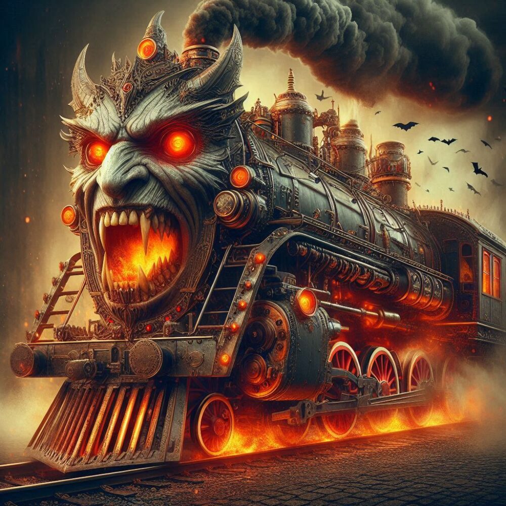 Dracula Express,  fire locomotive smoke steam train