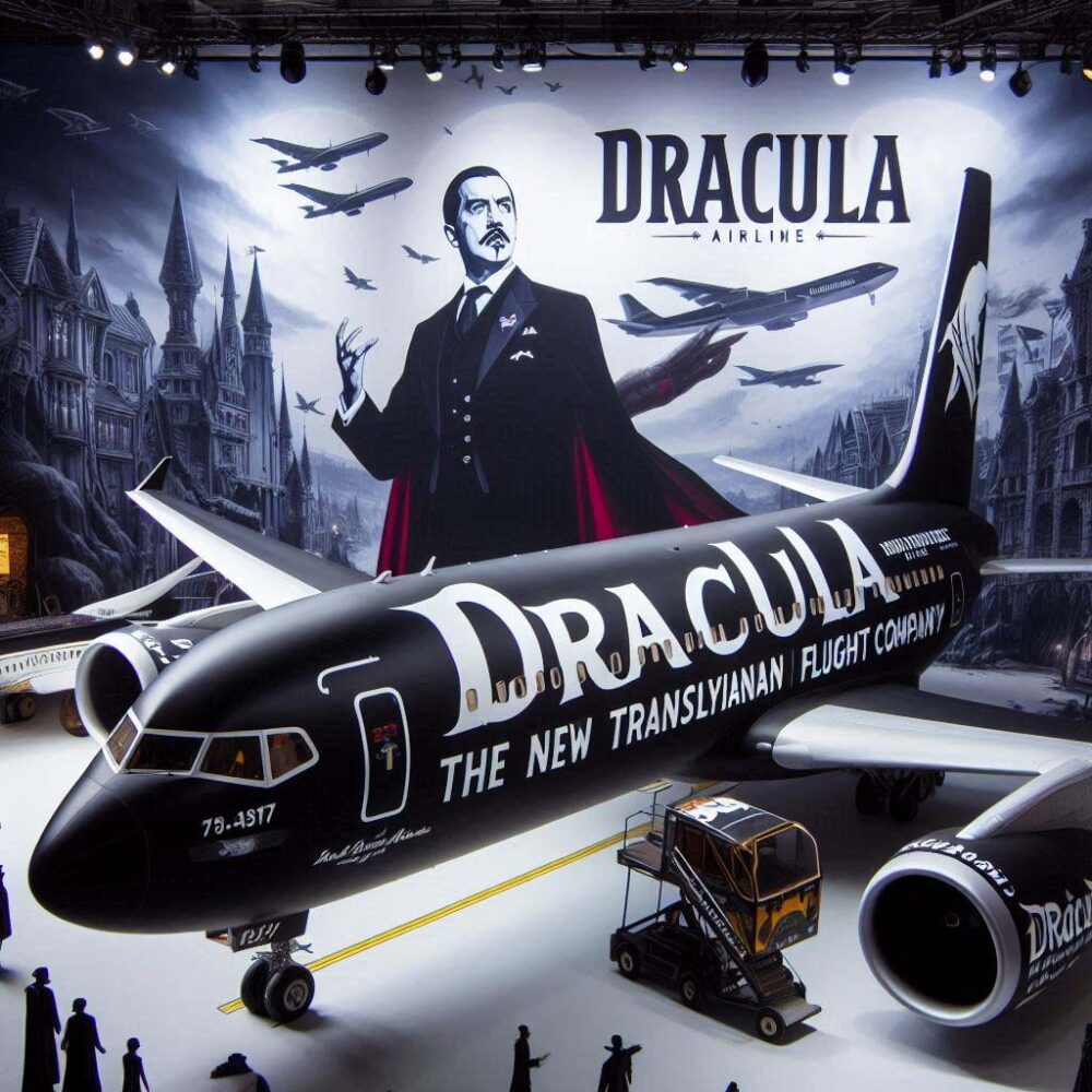 Dracula airline,  airline airplane plane transylvania