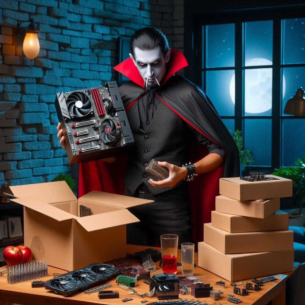 Dracula’s Ultimate Gaming Rig,  buildnotbite gamerlife nightgaming pcbuild techvampire