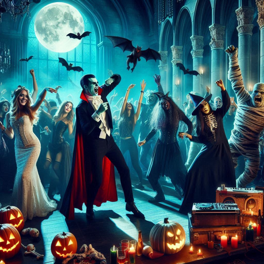 Dracula’s Halloween Party,  dance halloween night party